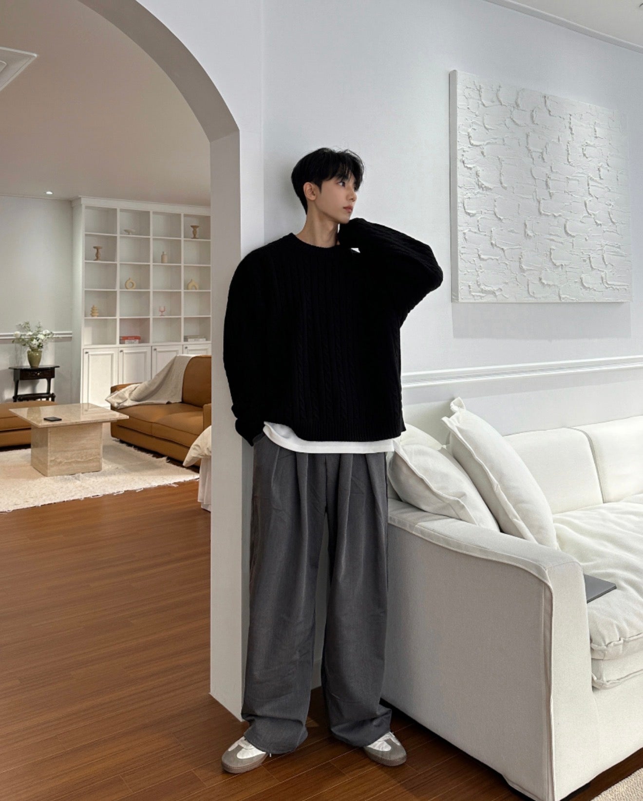 高品質! 百搭純色麻花紋針織衫｜5色入