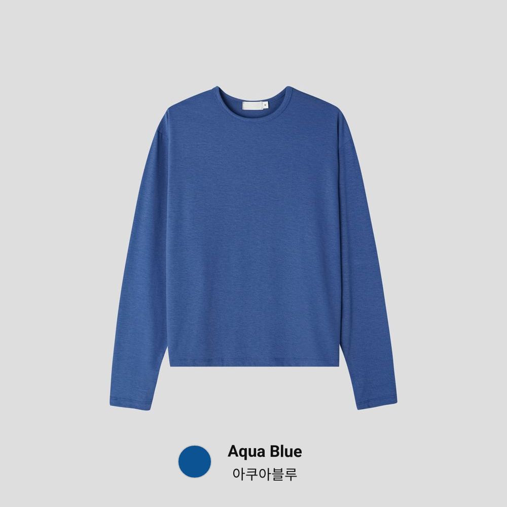 （1＋1）超親膚！韓製柔軟圓領長袖T恤｜9色入