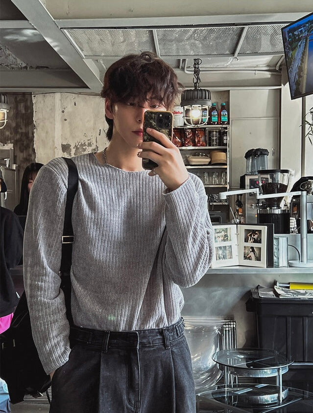 秋冬必備🍂細坑紋長袖TEE｜4色入