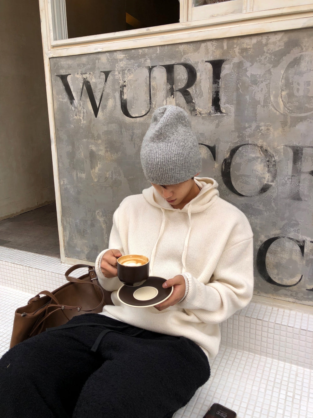 男友感單品！立體編織針織Hoodie｜4色入