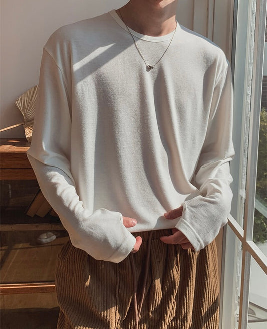 HEAT UP🍁基礎款質感圓領長袖｜4色入