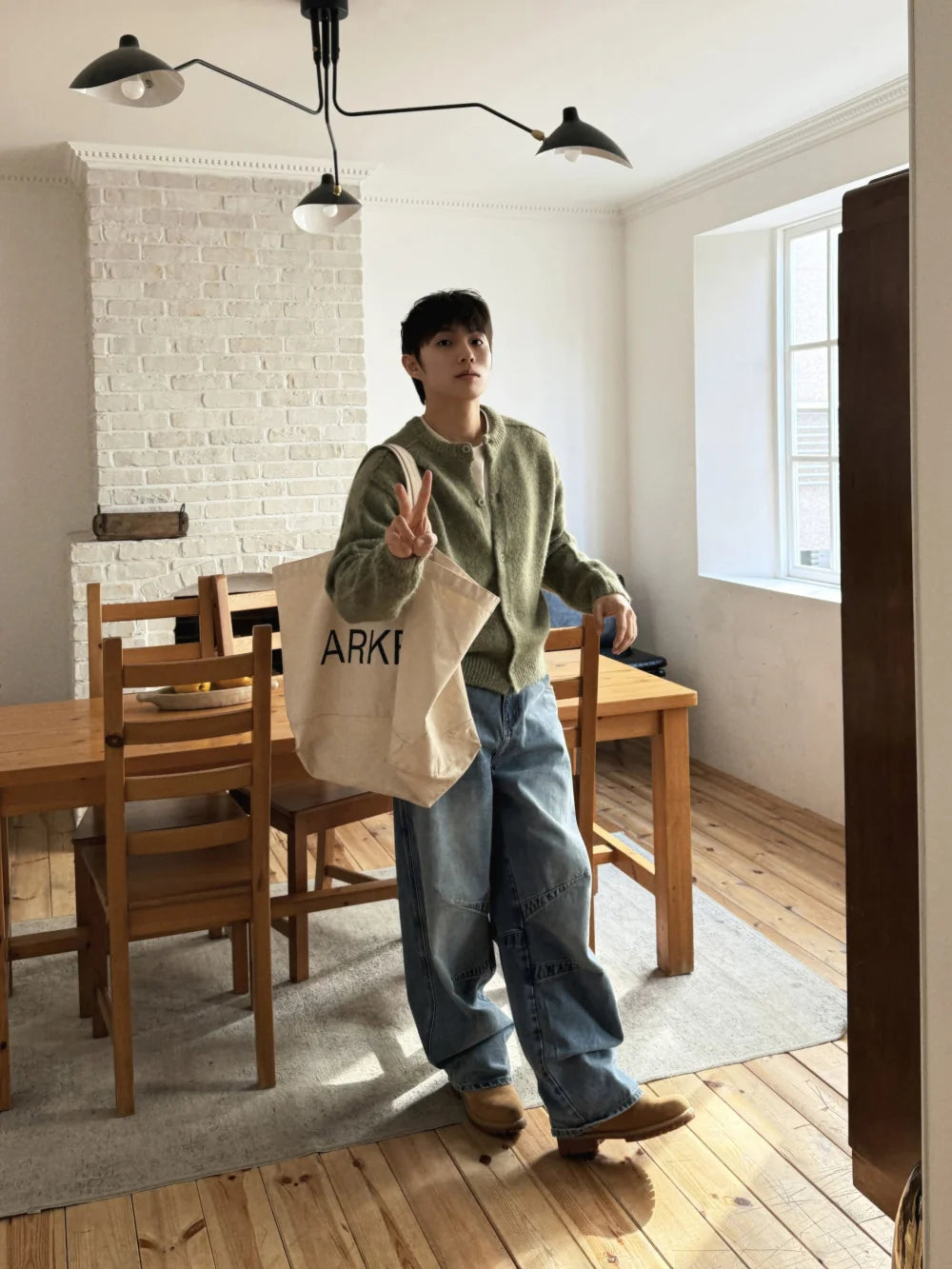 美式街頭感☄️水洗牛仔微闊形牛仔褲｜7色入