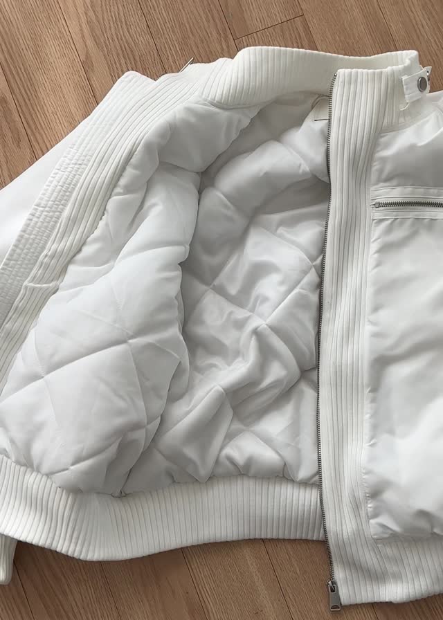 細節加分！高領束帶短款MA1｜3色入