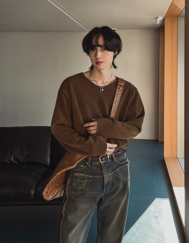 [氣質款]微V領內搭/單穿長袖