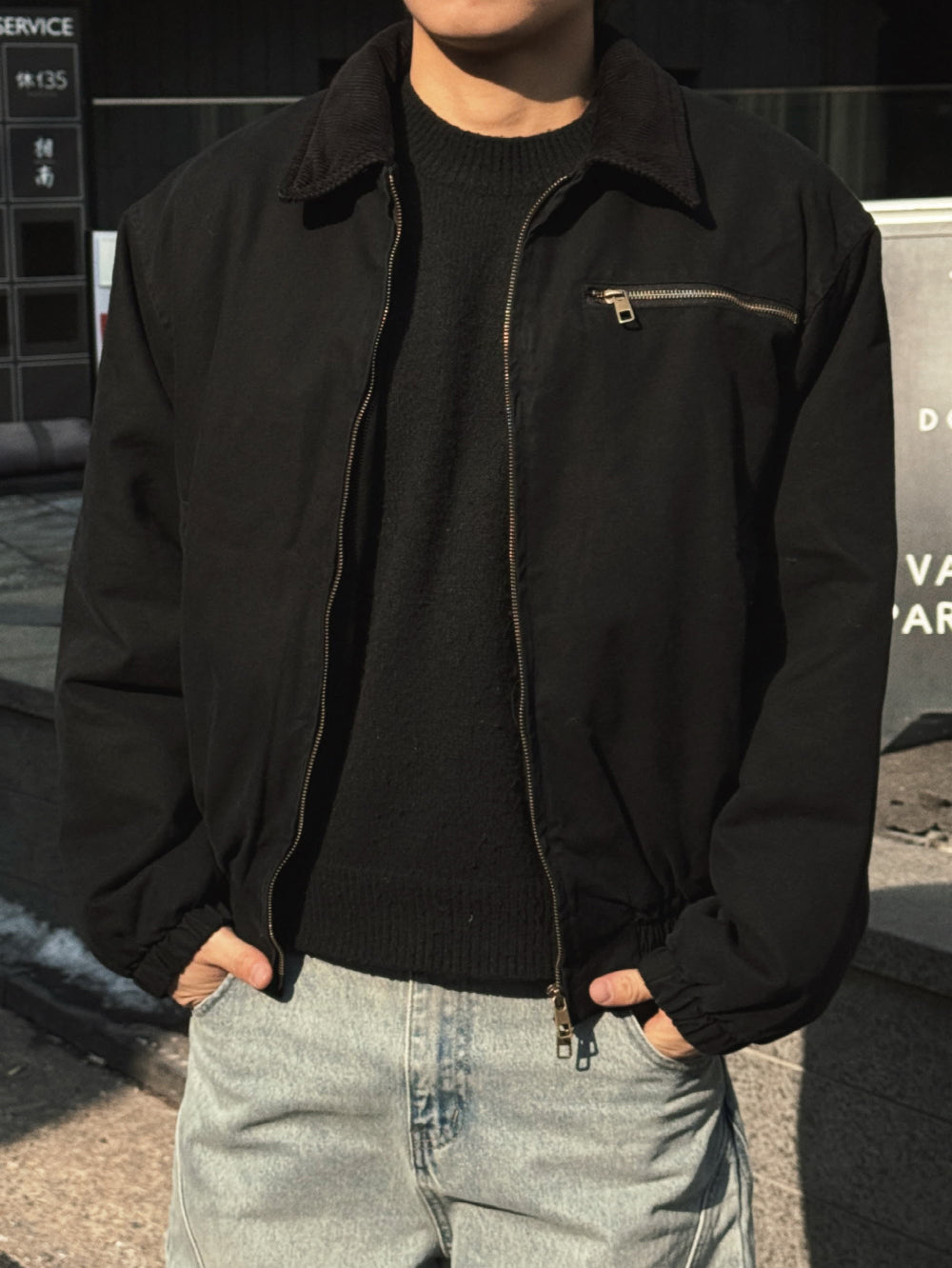 PREMIUM👑韓製重工短版拼接工裝外套｜2色入