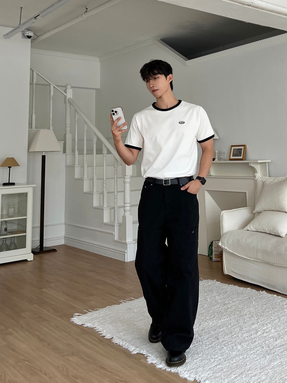 Caliso復古純棉撞色短袖｜3色入