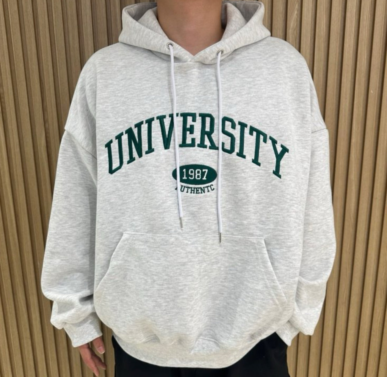 [重磅]University 刺繡連帽衛衣