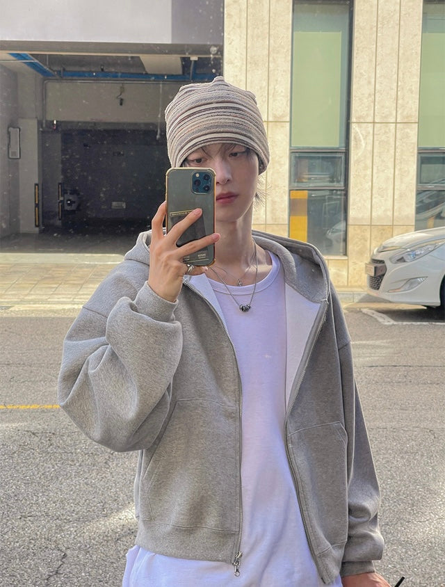 短款比例更好👍🏻基礎短款開胸衛衣｜3色入