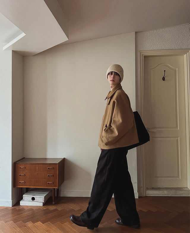 韓版基礎寬鬆西褲｜3色入