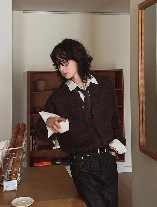 節日推薦🎅🏻輕熟質感開胸針織外套｜6色入