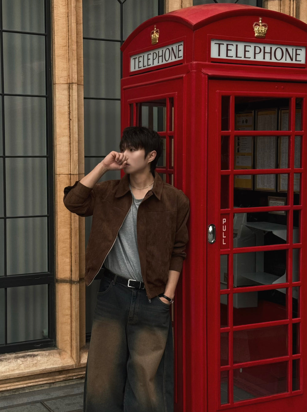 PREMIUM👑簡約款哈靈頓麂皮外套｜3色入