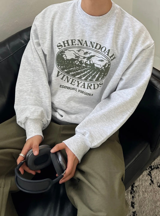 Shenandoah印花圓領衛衣｜3色入