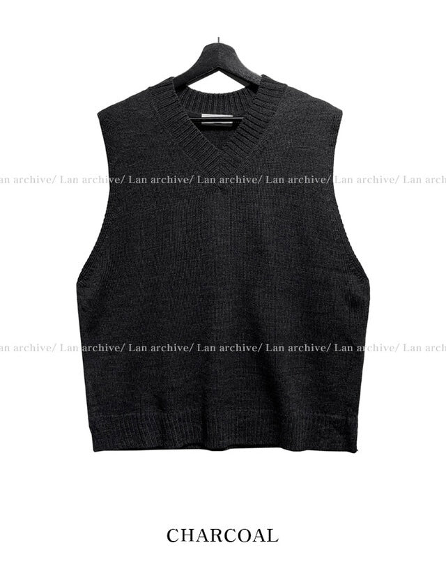 基礎款必入！純色 V領針織背心 | 8色入