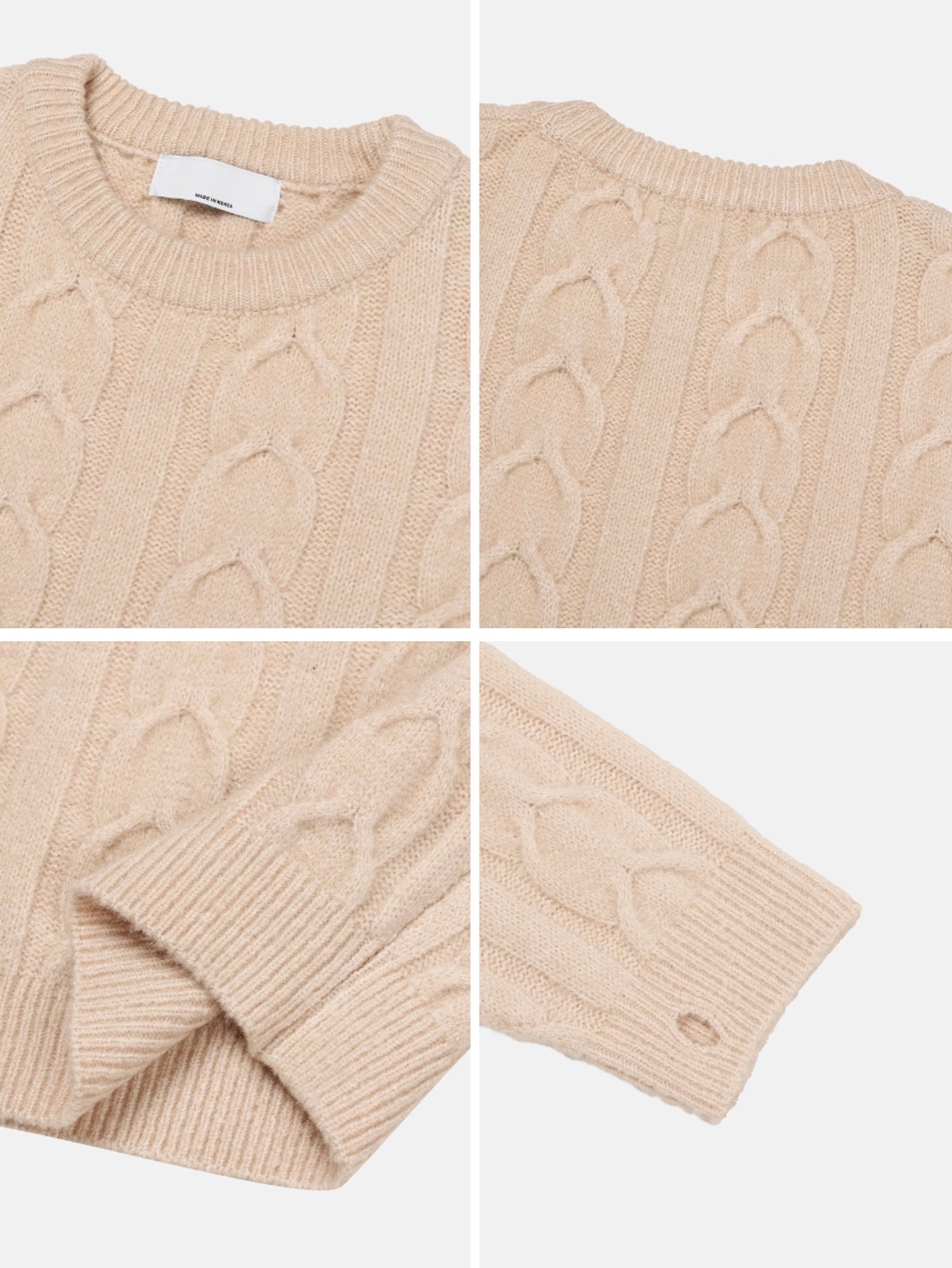 新年回饋價🧧韓製麻花針織衫｜6色入