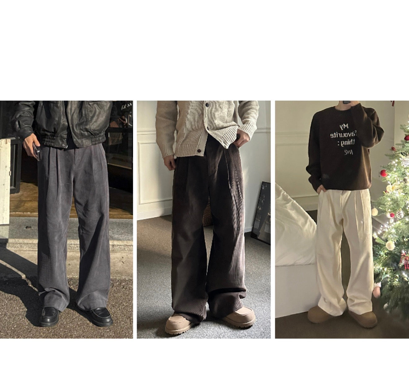 冬天必入🔥燈芯絨直腳長褲｜4色入