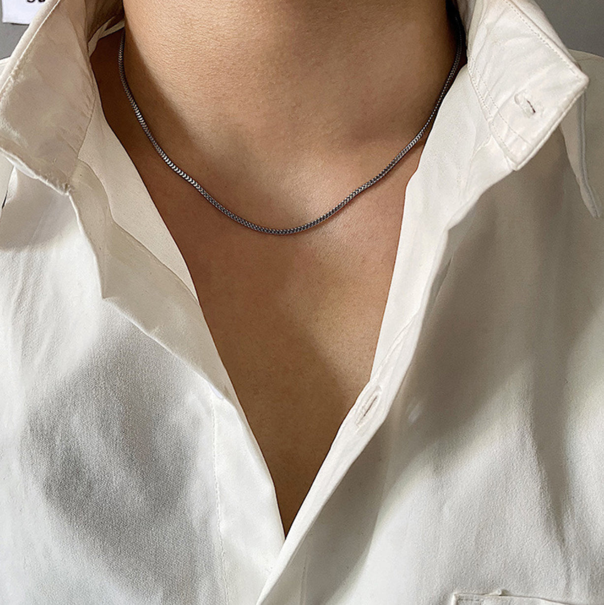 Basic snake chain necklace