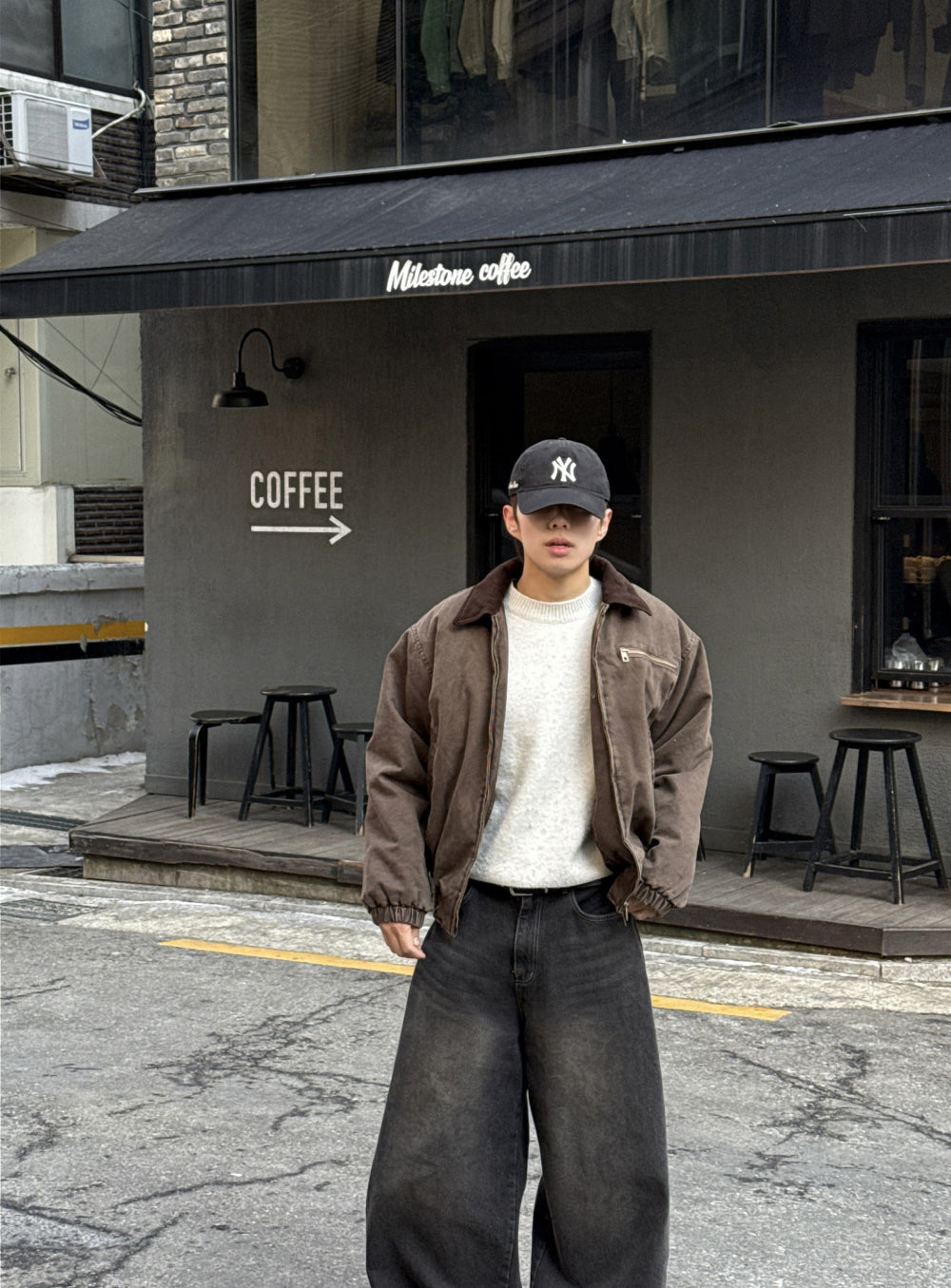 PREMIUM👑韓製重工短版拼接工裝外套｜2色入