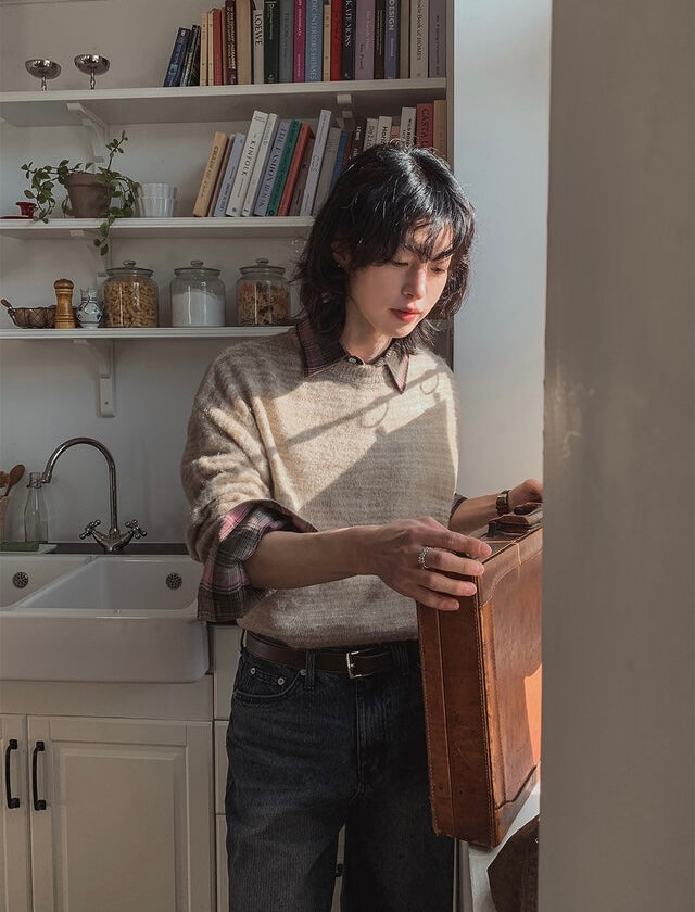 秋冬休閒格紋恤衫｜10色入