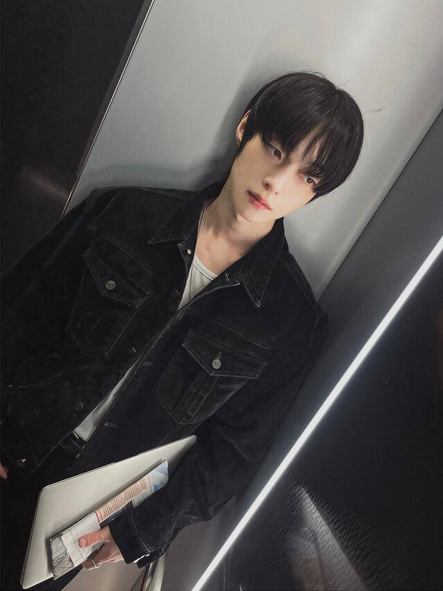 Premium！天鵝絨面牛仔外套｜2色入