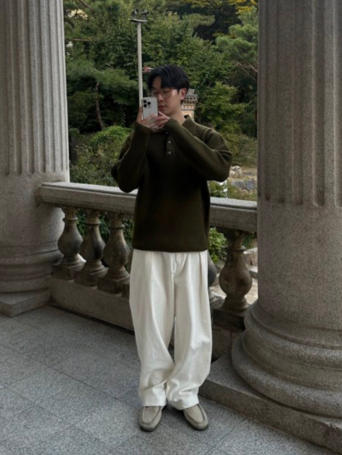 (休閑穩重感！)純色翻領POLO針織上衣｜9色入