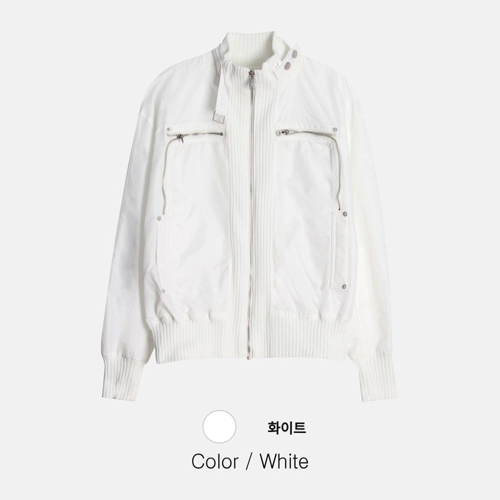 細節加分！高領束帶短款MA1｜3色入