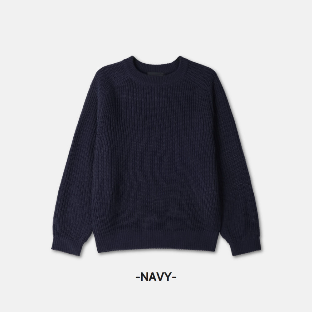 福利價🧧基礎款華夫格圓領針織衫｜7色入