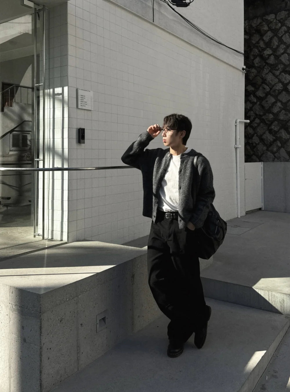 立體剪裁顯肩闊💪🏻圓領短款開胸針織衫｜6色入