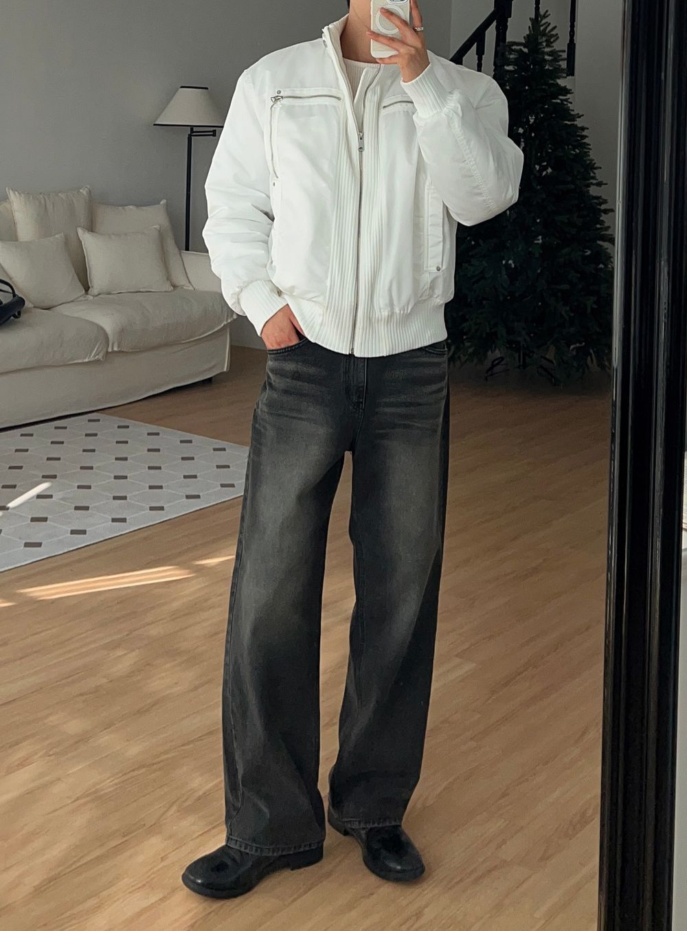 細節加分！高領束帶短款MA1｜3色入