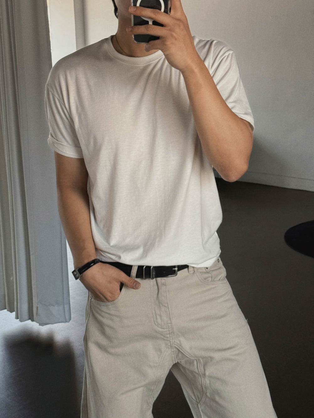 衣櫃必入款！韓製基礎款純色短袖｜8色入