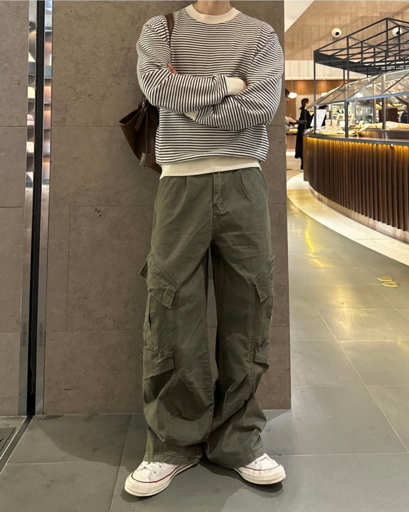 莫代爾圓領橫間針織衫｜3色入