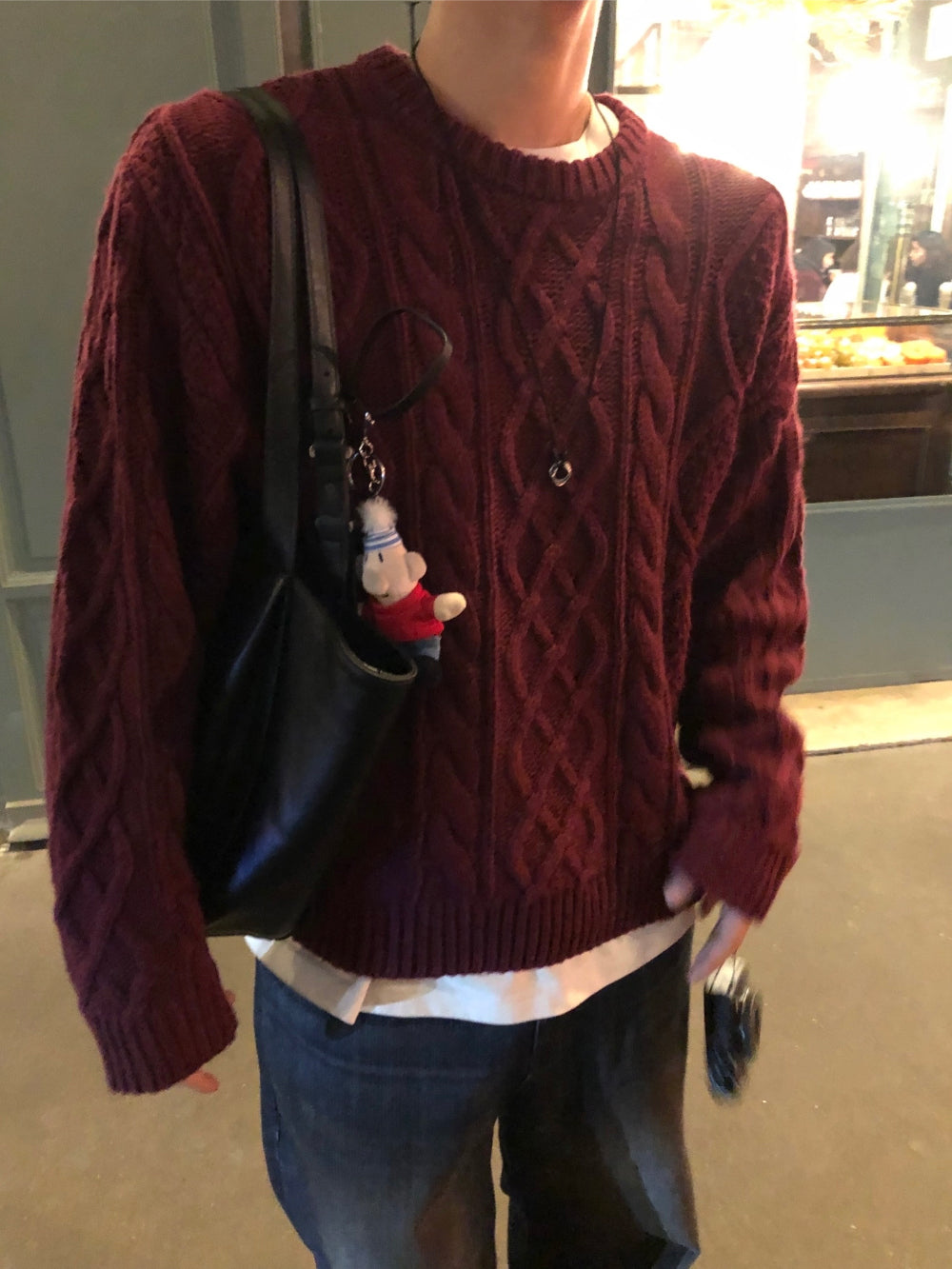 50%羊毛🐑漁夫紋麻花針織衫｜4色入