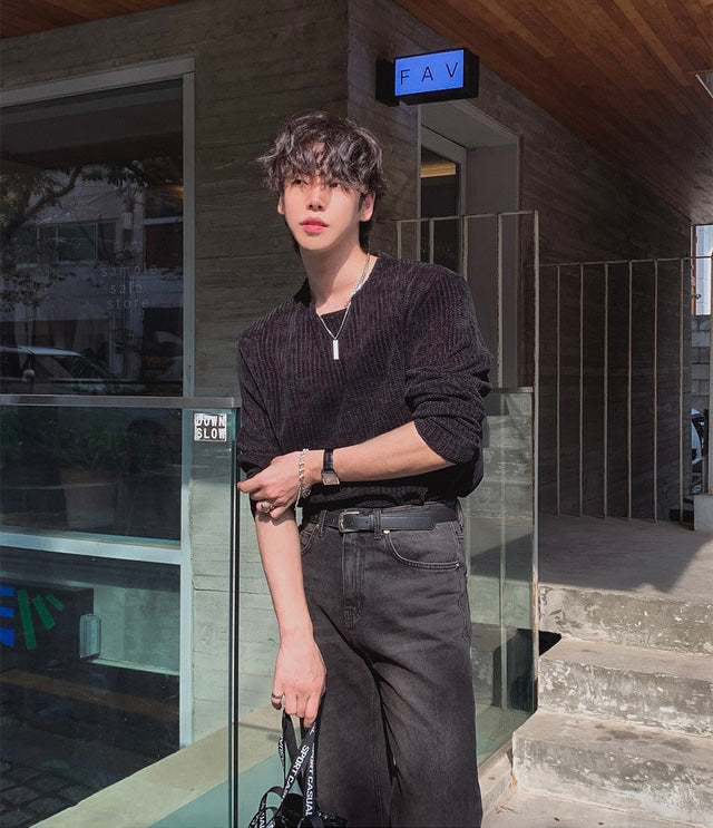 秋冬必備🍂細坑紋長袖TEE｜4色入