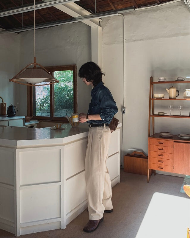 [大熱款🔥]燈芯絨直紋長褲｜5色入