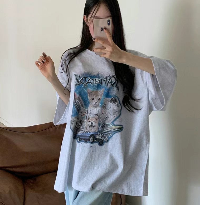 寵物印花棉質短袖