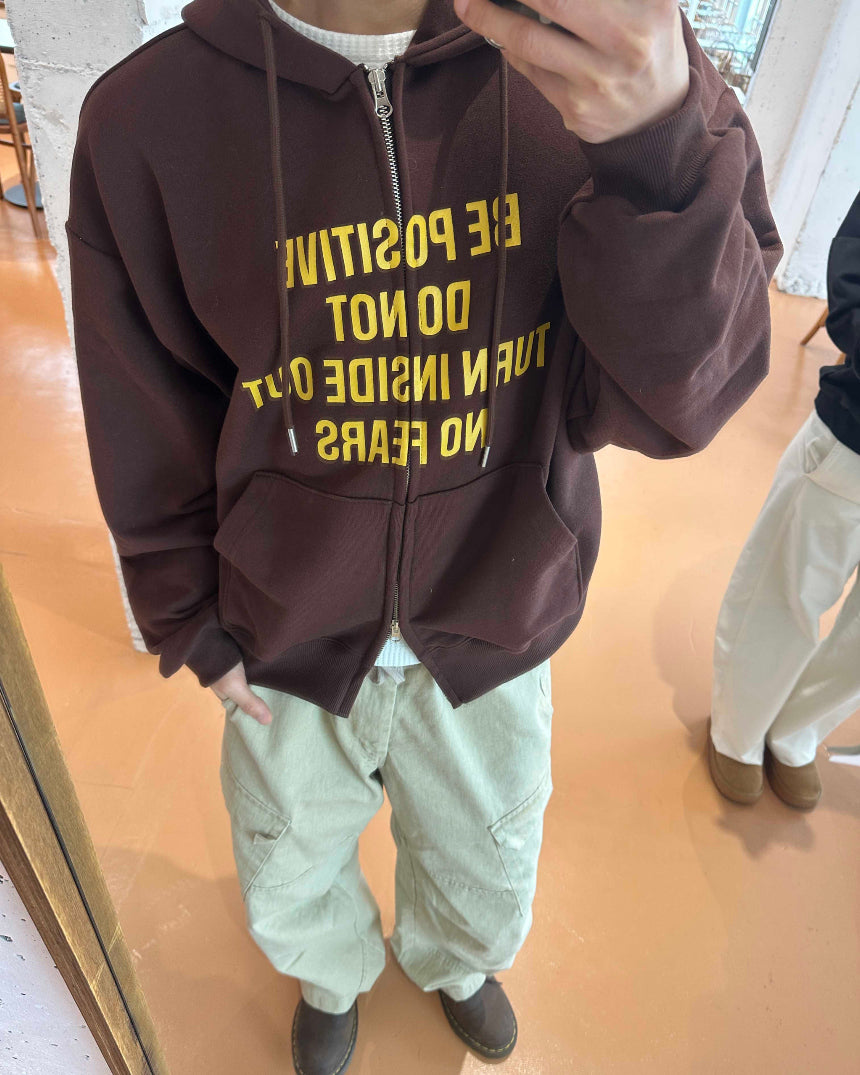 薄款更耐穿🍃Be Positive開胸衛衣｜3色入