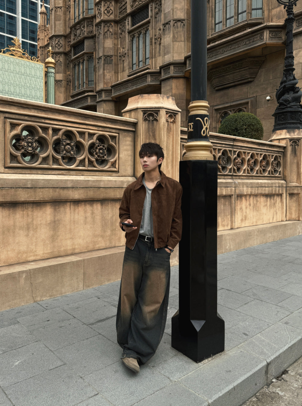 PREMIUM👑簡約款哈靈頓麂皮外套｜3色入