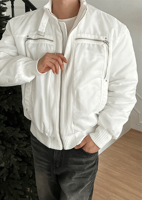 細節加分！高領束帶短款MA1｜3色入