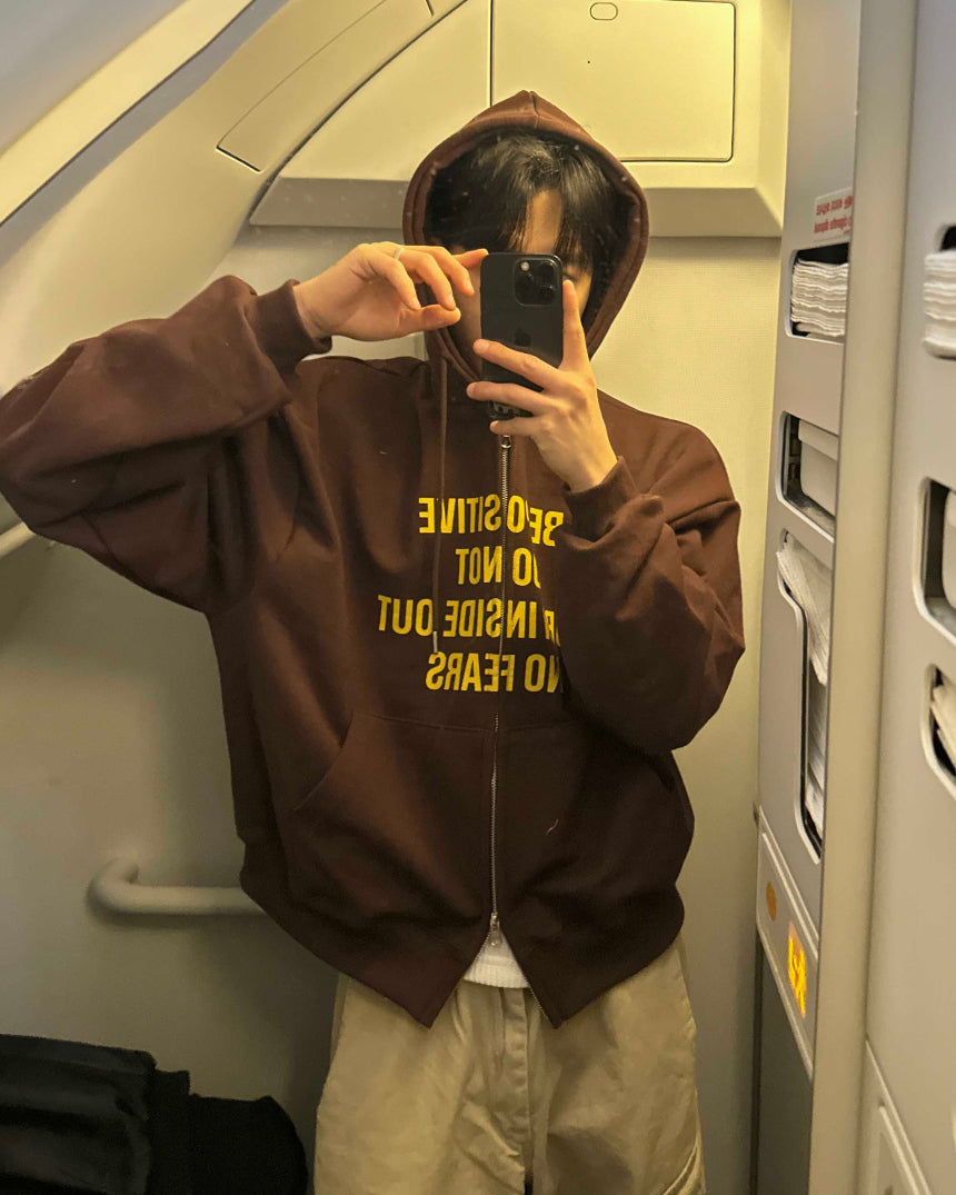 薄款更耐穿🍃Be Positive開胸衛衣｜3色入