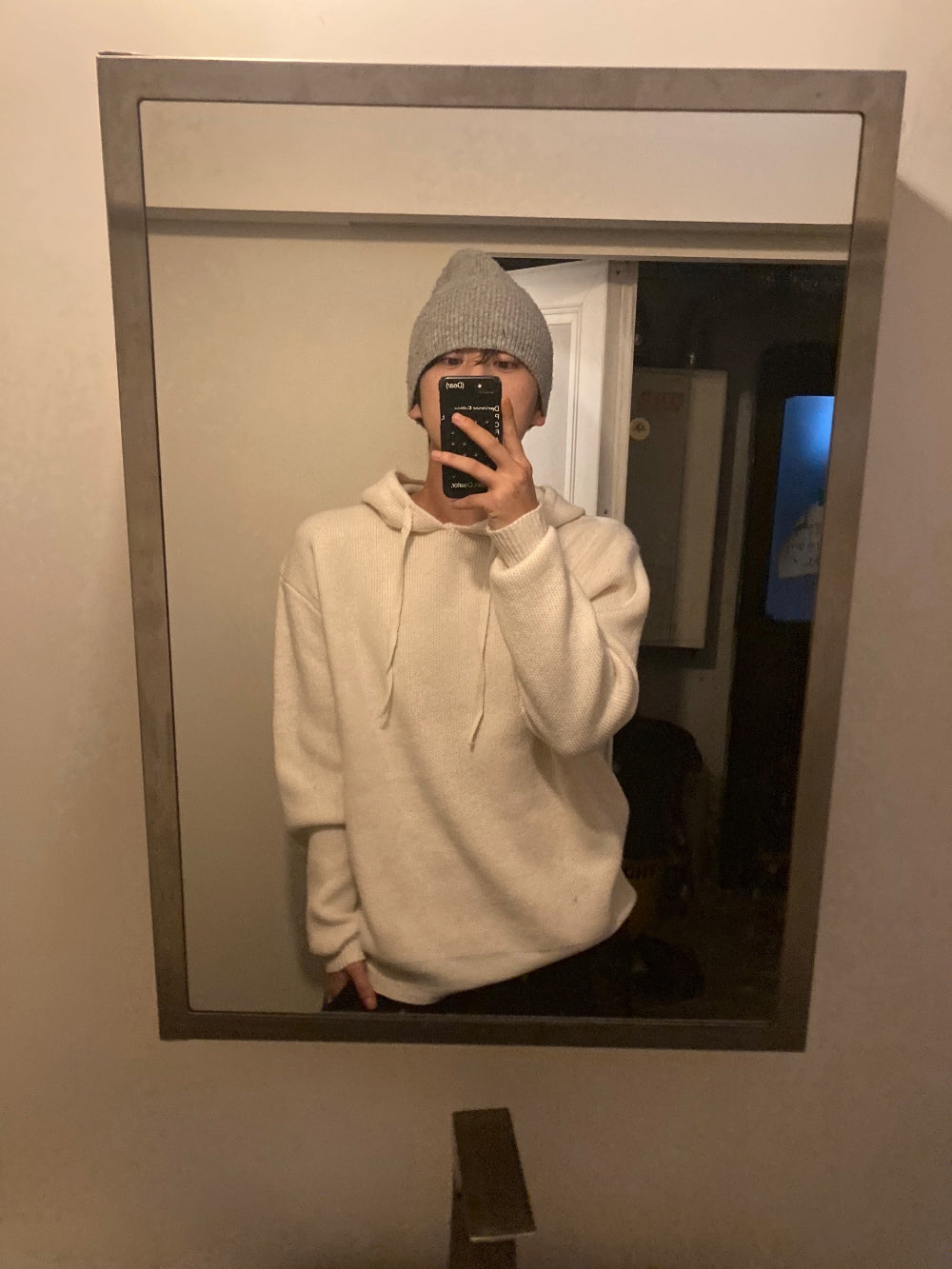男友感單品！立體編織針織Hoodie｜4色入