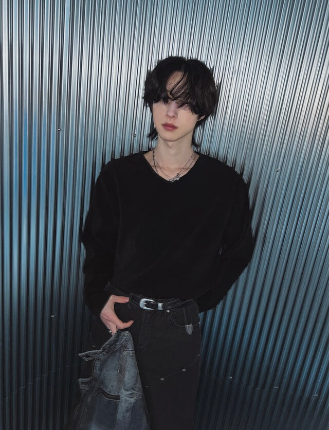 [氣質款]微V領內搭/單穿長袖