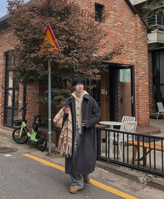 冬日感MAX！牛角扣麻花開胸針織外套｜3色入