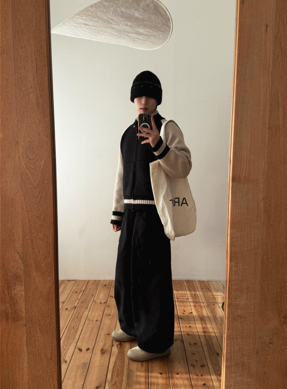 Zip up🧶太陽翻領開胸針織外套｜2色入