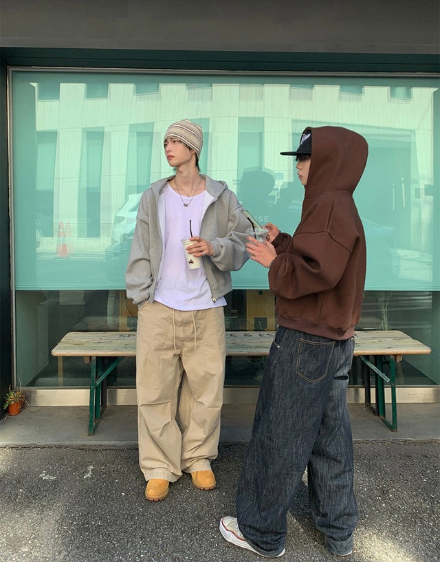 短款比例更好👍🏻基礎短款開胸衛衣｜3色入