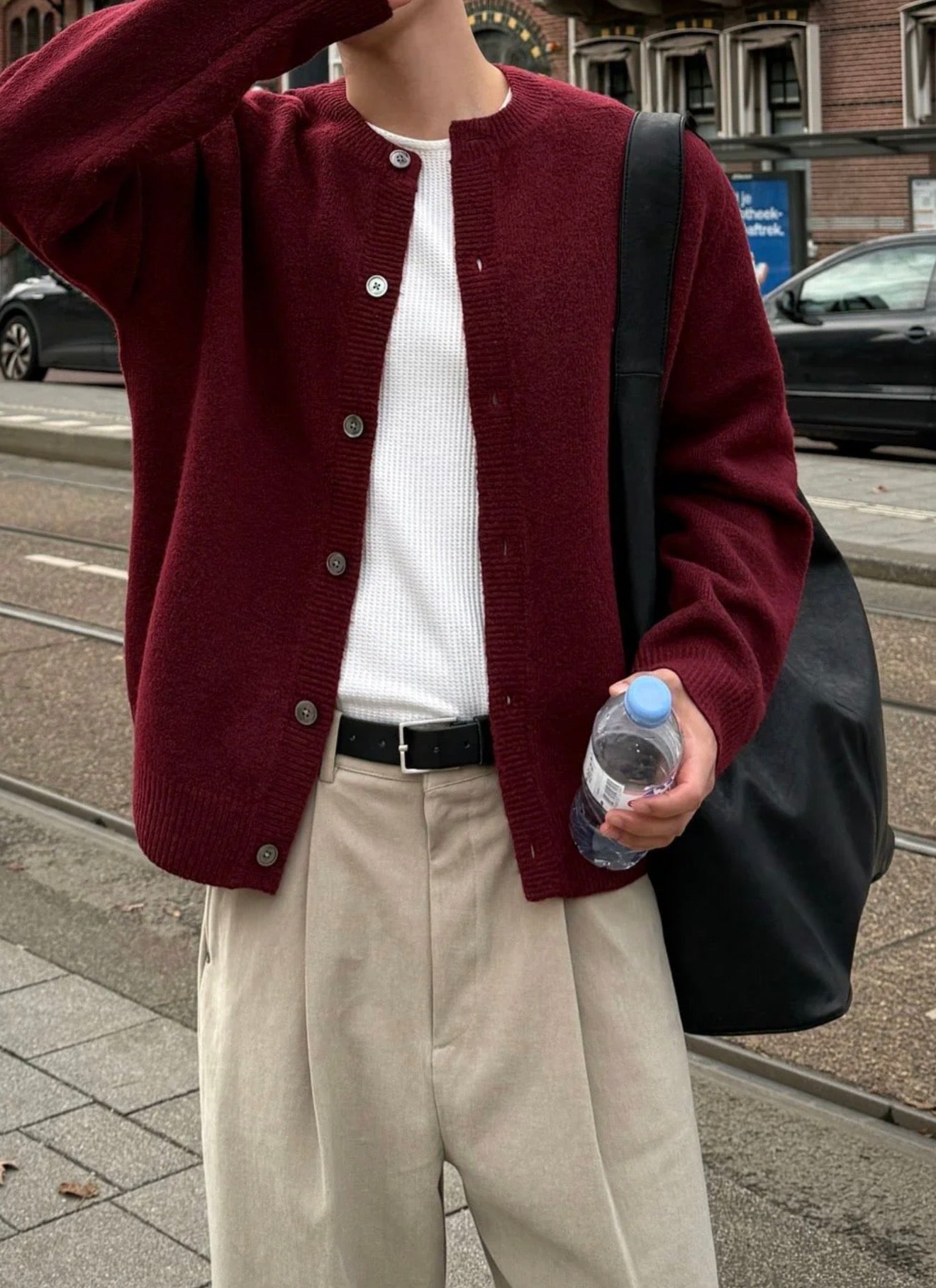 衣櫃必備款！立體編織開胸針織衫｜9色入