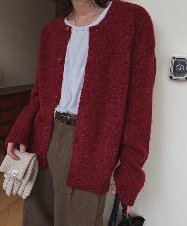 節日推薦🎅🏻輕熟質感開胸針織外套｜6色入