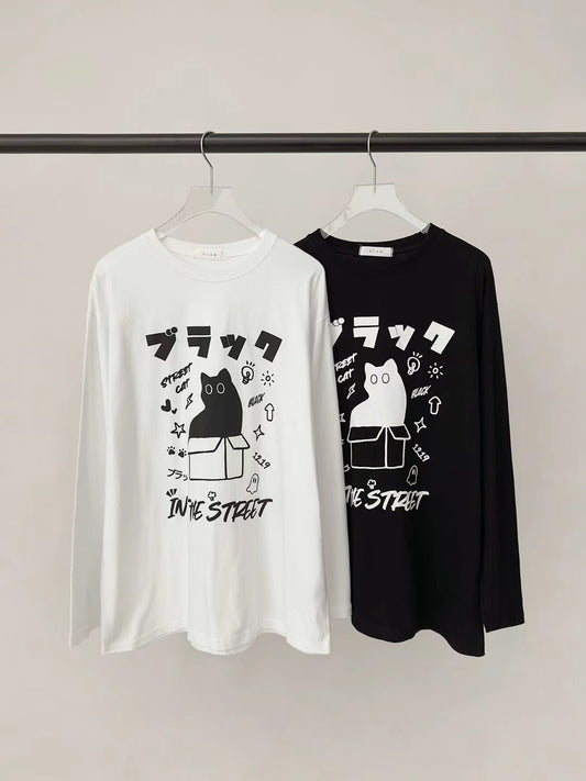 [🇰🇷連線]Street Cat印花薄款長袖