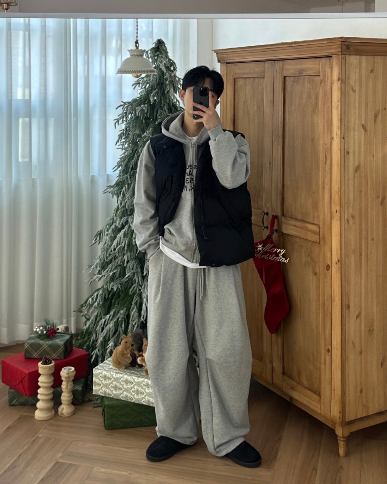 Premium👑基礎款彎刀闊腳棉褲｜4色入