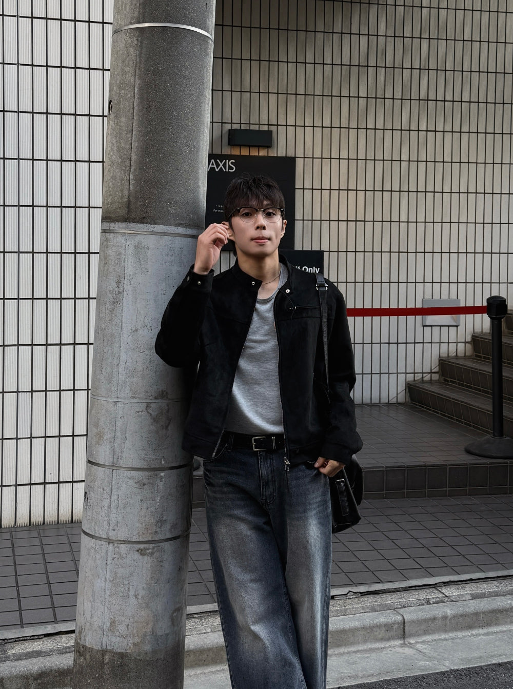 多尺碼！型格貓鬚水洗牛仔褲｜1色入