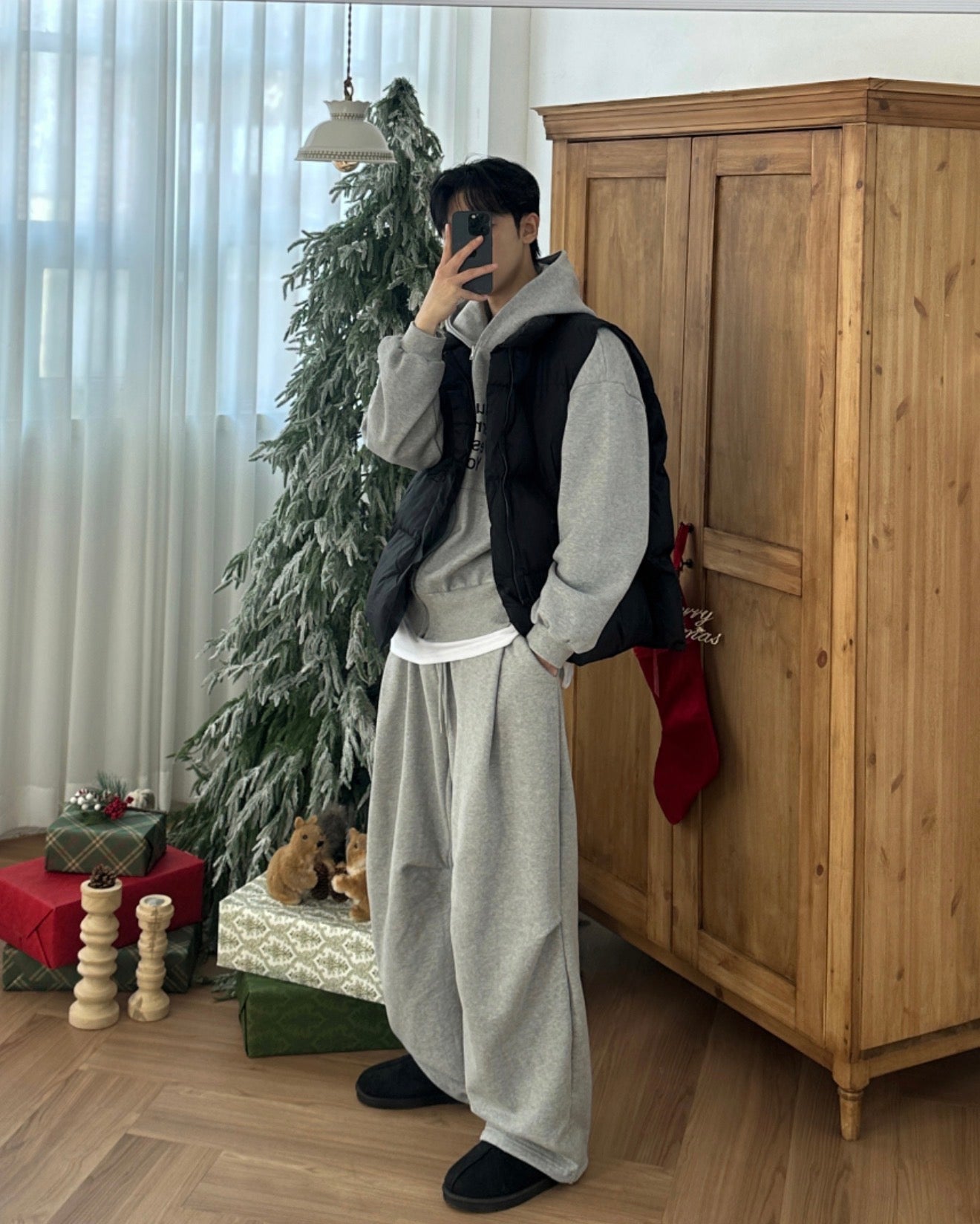 Premium👑基礎款彎刀闊腳棉褲｜4色入