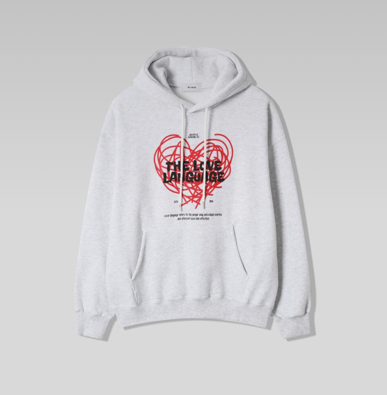 LOVE language 心心塗鴉連帽衛衣